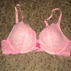 Pink Lace Victoria Secret Dream Angels Bra 34B